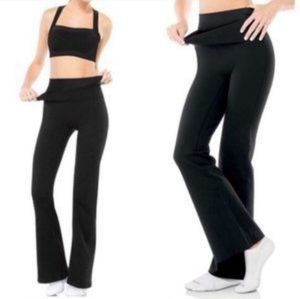 Spanx Bagel Buster Black Flare Yoga Pants Size Small